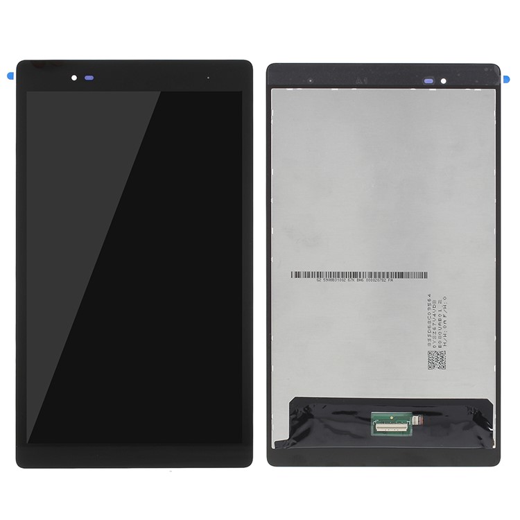 LCD Screen and Digitizer Assembly Part for Lenovo Tab3 8 Plus TB-8703 with Screen Brightness IC and Adhesive Sticker - Black-1