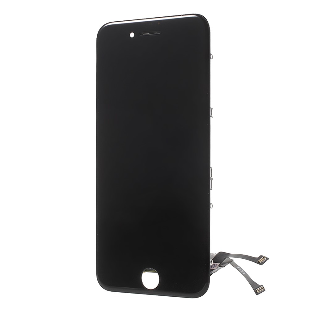 LCD Screen and Digitizer Assembly + Frame with Small Parts for iPhone 7 4.7 (Made by China Manufacturer, 400cd/m2 Brighter/Lumen) - Black-3