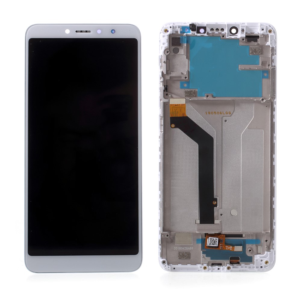 OEM Disassembly LCD Screen and Digitizer Assembly Part + Frame for Xiaomi Redmi S2 / Y2 - White-1