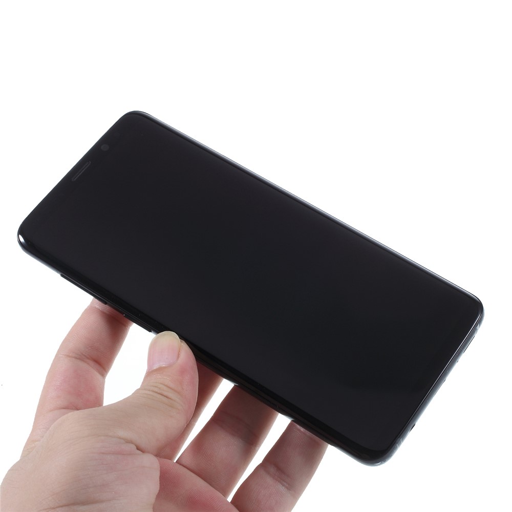 OEM LCD Screen and Digitizer + Assembly Frame Part for Samsung Galaxy S9+ G965 - Black-5