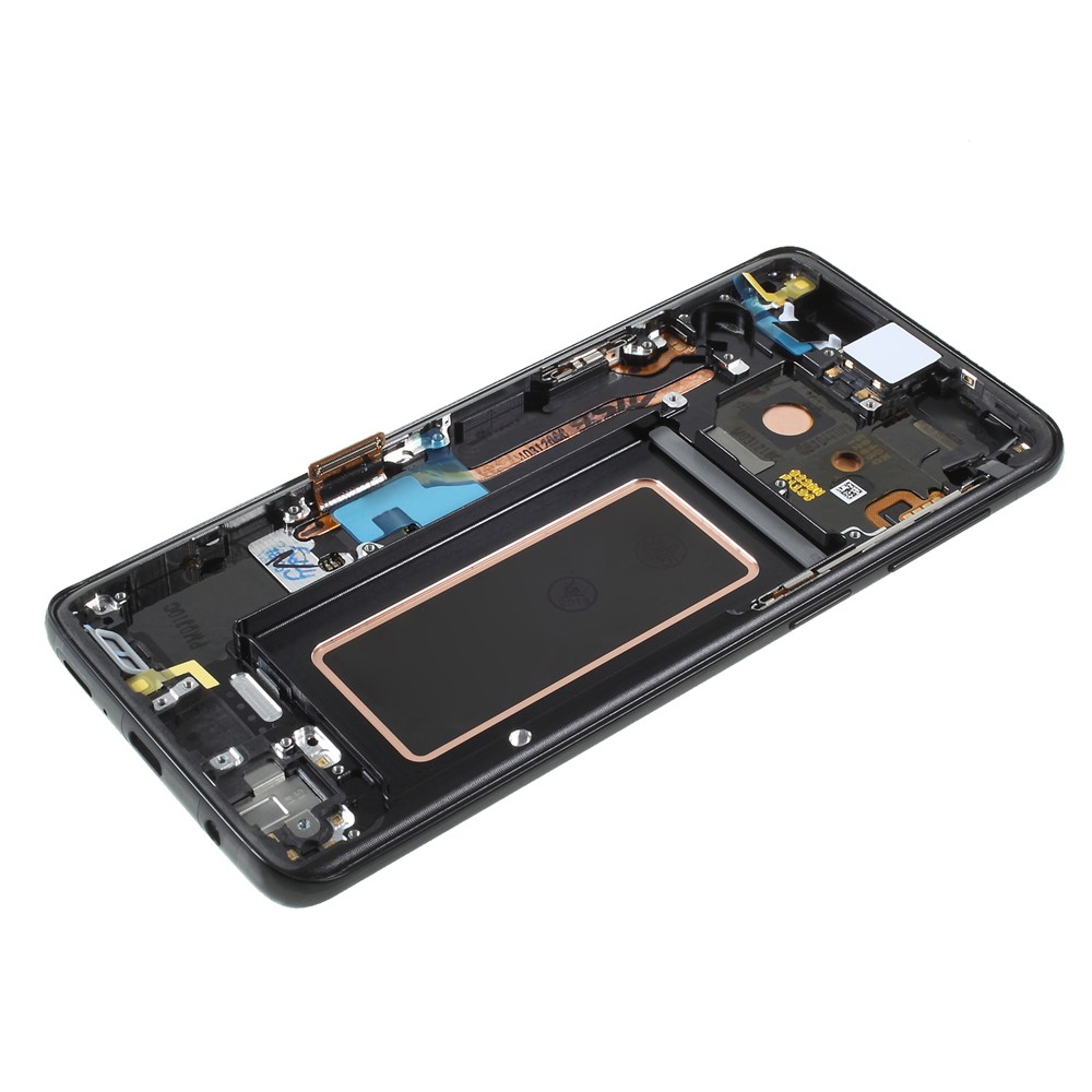 Pantalla de Pantalla LCD y Digitizador OEM + Parte de Marco (sin Logotipo) Para Samsung Galaxy S9 G960 - Negro