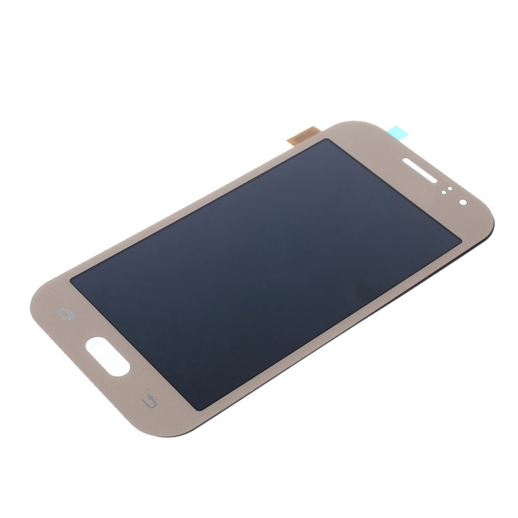 LCD Screen and Digitizer Assembly Replacement with Screen Brightness IC for Samsung Galaxy J1 Ace J110 (with Adhesive Sticker) - Gold-4