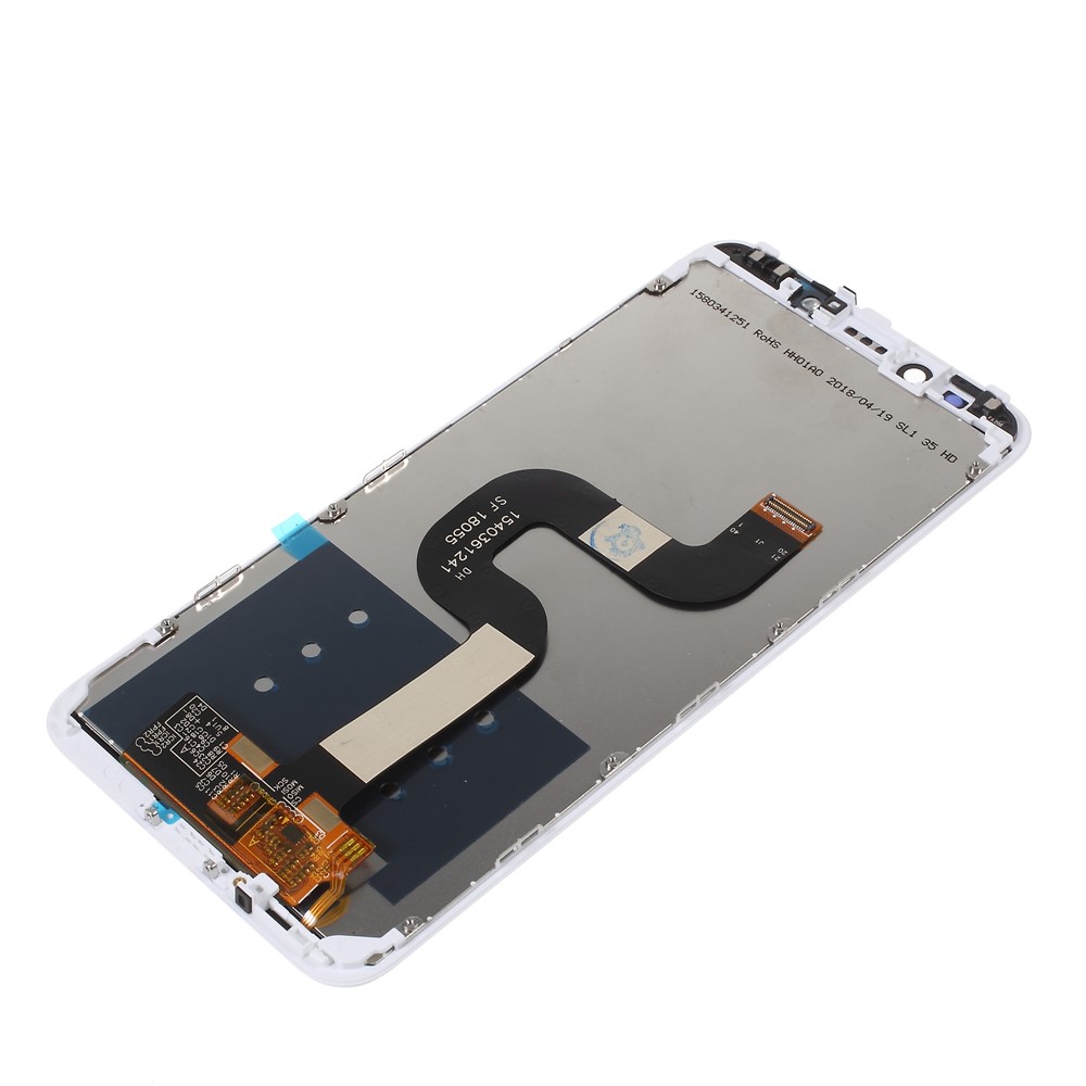 Brand New and OEM LCD Screen and Digitizer Assembly Repair Part with Frame for Xiaomi Mi A2 / Mi 6X - White-3