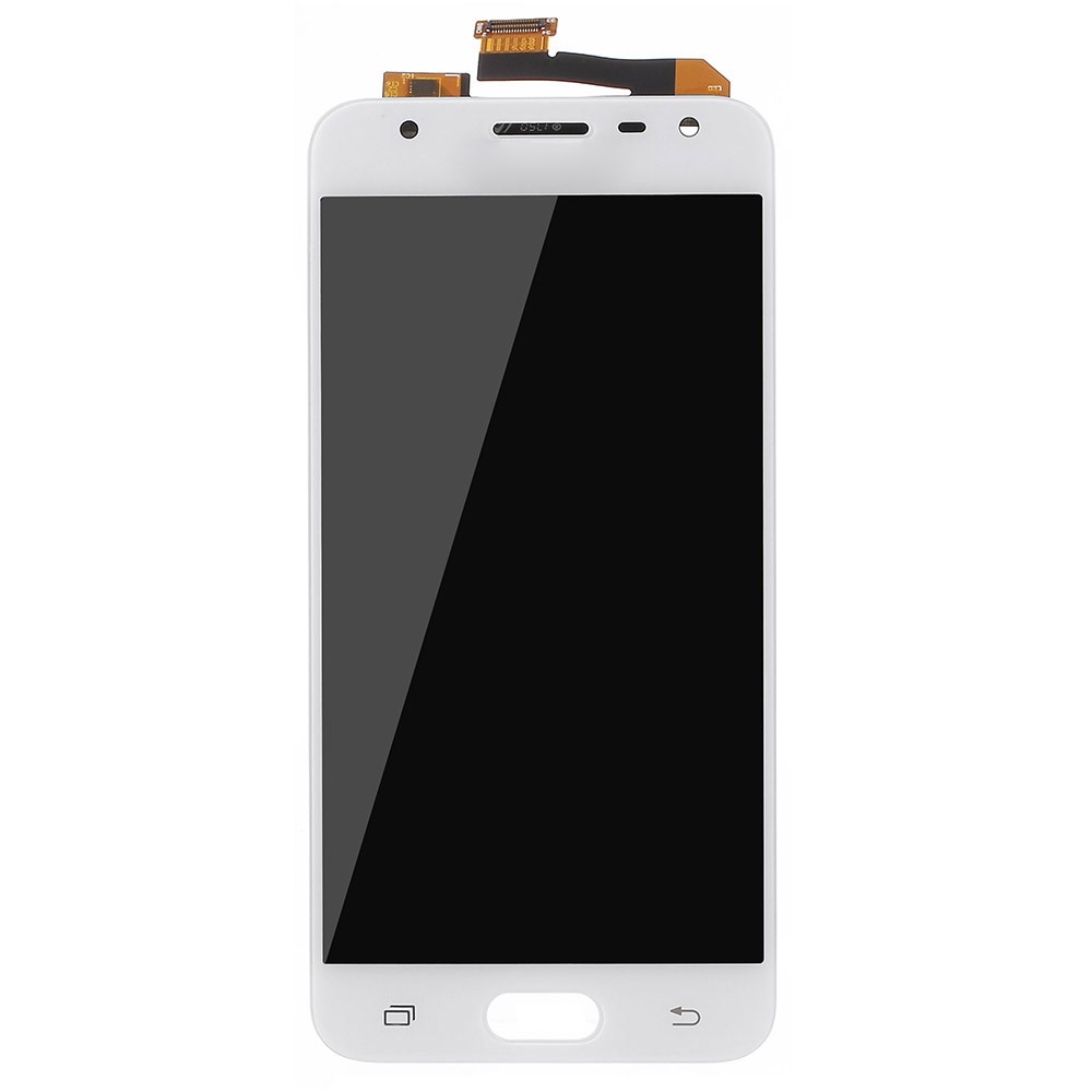 LCD Screen and Digitizer Assembly Part Replacement for Samsung Galaxy J5 Prime (Non-OEM Screen Glass Lens, OEM Other Parts) - White-2