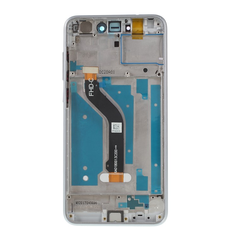LCD Screen and Digitizer Assembly + Frame Replace Part for Huawei Honor 8 Lite (2017) - White-2