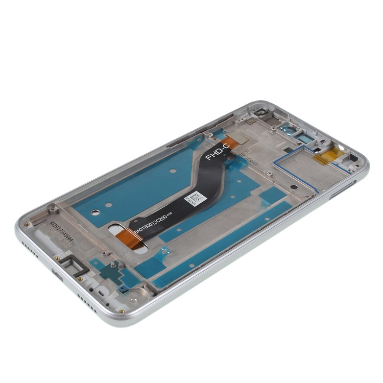 LCD Screen and Digitizer Assembly + Frame Replace Part for Huawei Honor 8 Lite (2017) - White-6