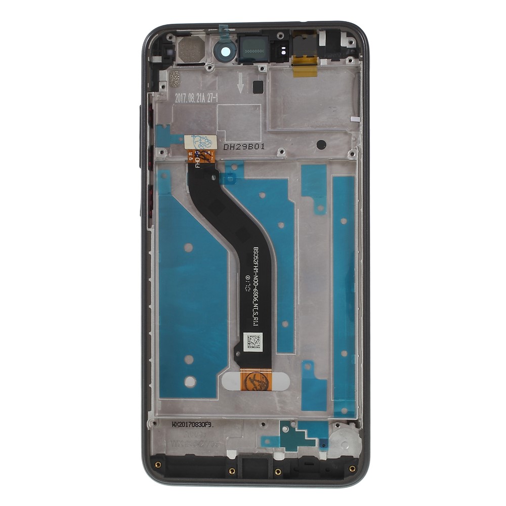 LCD Screen and Digitizer Assembly + Frame Replace Part for Huawei P8 Lite (2017) - Black-2