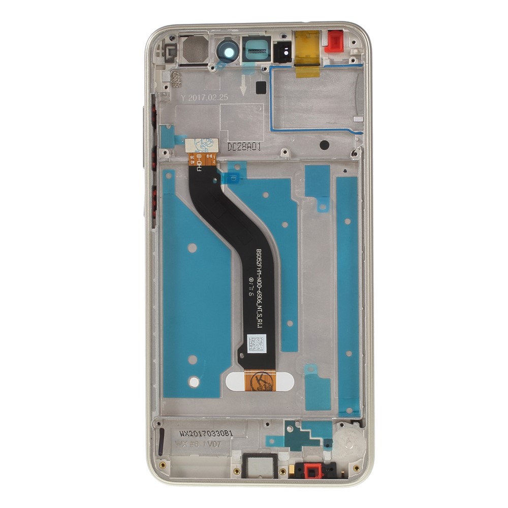 LCD Screen and Digitizer Assembly + Frame for Huawei P8 Lite (2017) - Gold-2