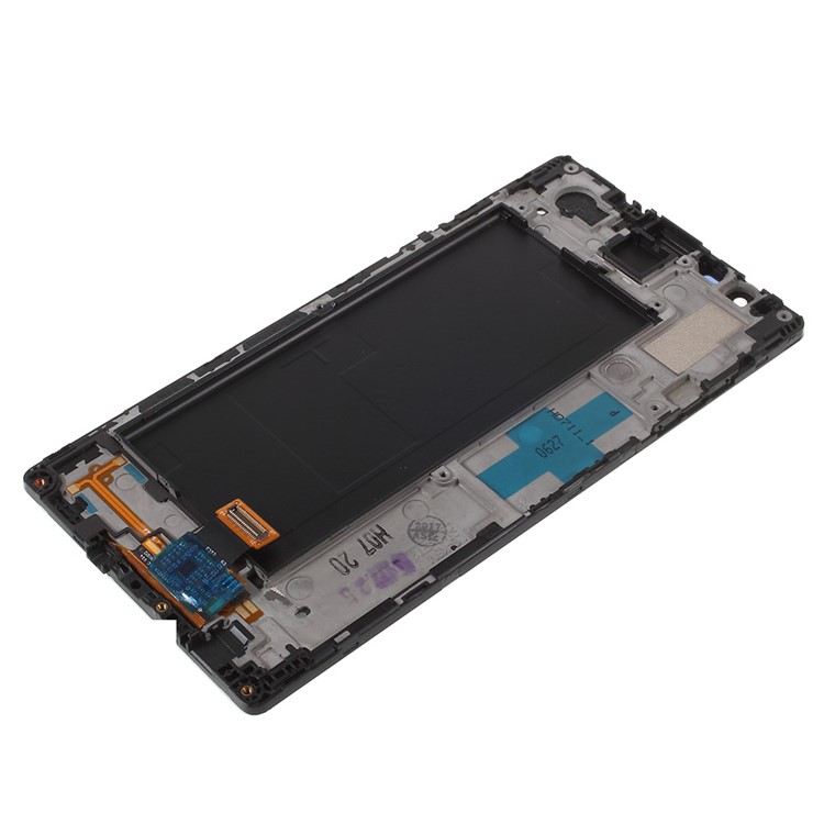 OEM LCD Screen and Digitizer Assembly + Frame Part for LG X max K240 - White-3