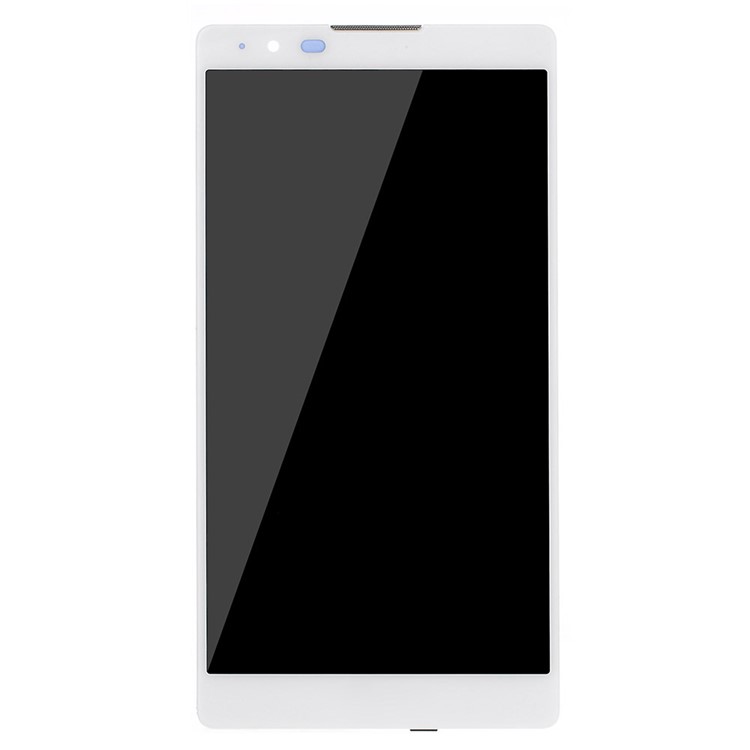 OEM LCD Screen and Digitizer Assembly + Frame Part for LG X max K240 - White-4