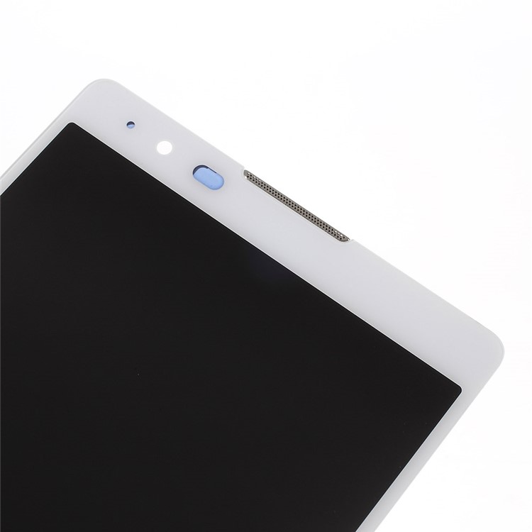 OEM LCD Screen and Digitizer Assembly + Frame Part for LG X max K240 - White-5