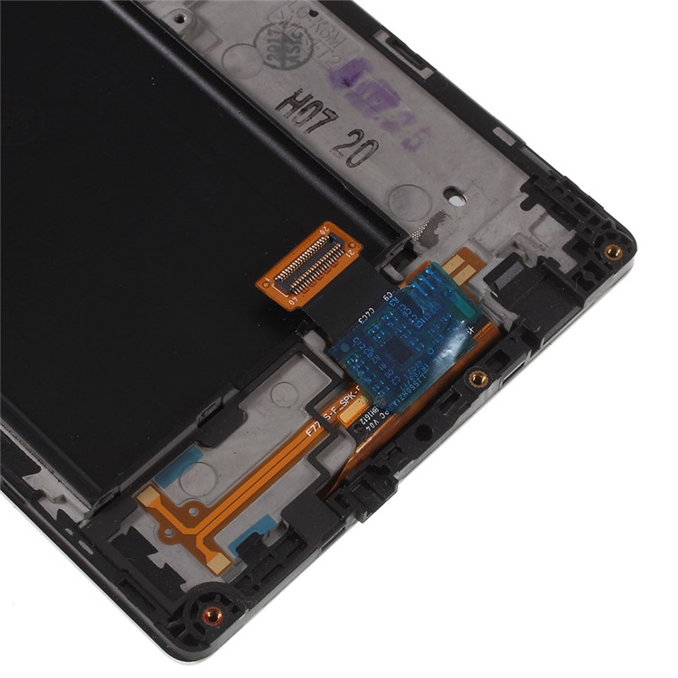 OEM LCD Screen and Digitizer Assembly + Frame Part for LG X max K240 - White-7