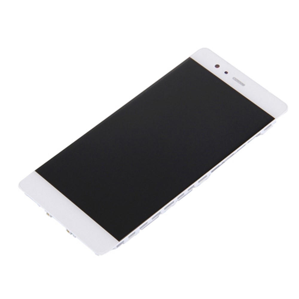 LCD Screen and Digitizer Assembly + Frame Part for Huawei P9 - White-4