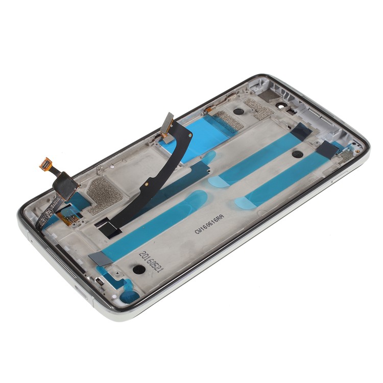 LCD Screen and Digitizer Assembly + Frame Part Replacement for Alcatel OneTouch Idol 4 LTE 6055 - Silver-3