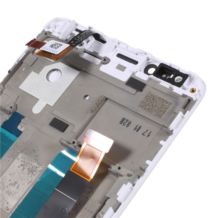 OEM LCD Screen and Digitizer Assembly Part with Frame for Alcatel OneTouch Pop 4 6.0" 7070 - White-4