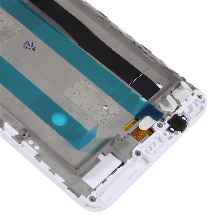 OEM LCD Screen and Digitizer Assembly Part with Frame for Alcatel OneTouch Pop 4 6.0" 7070 - White-5