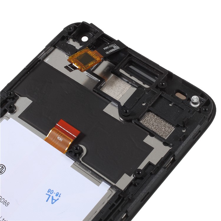 OEM LCD Screen and Digitizer Assembly + Frame Part Replacement for Alcatel U5 3G 4047 - Black-5