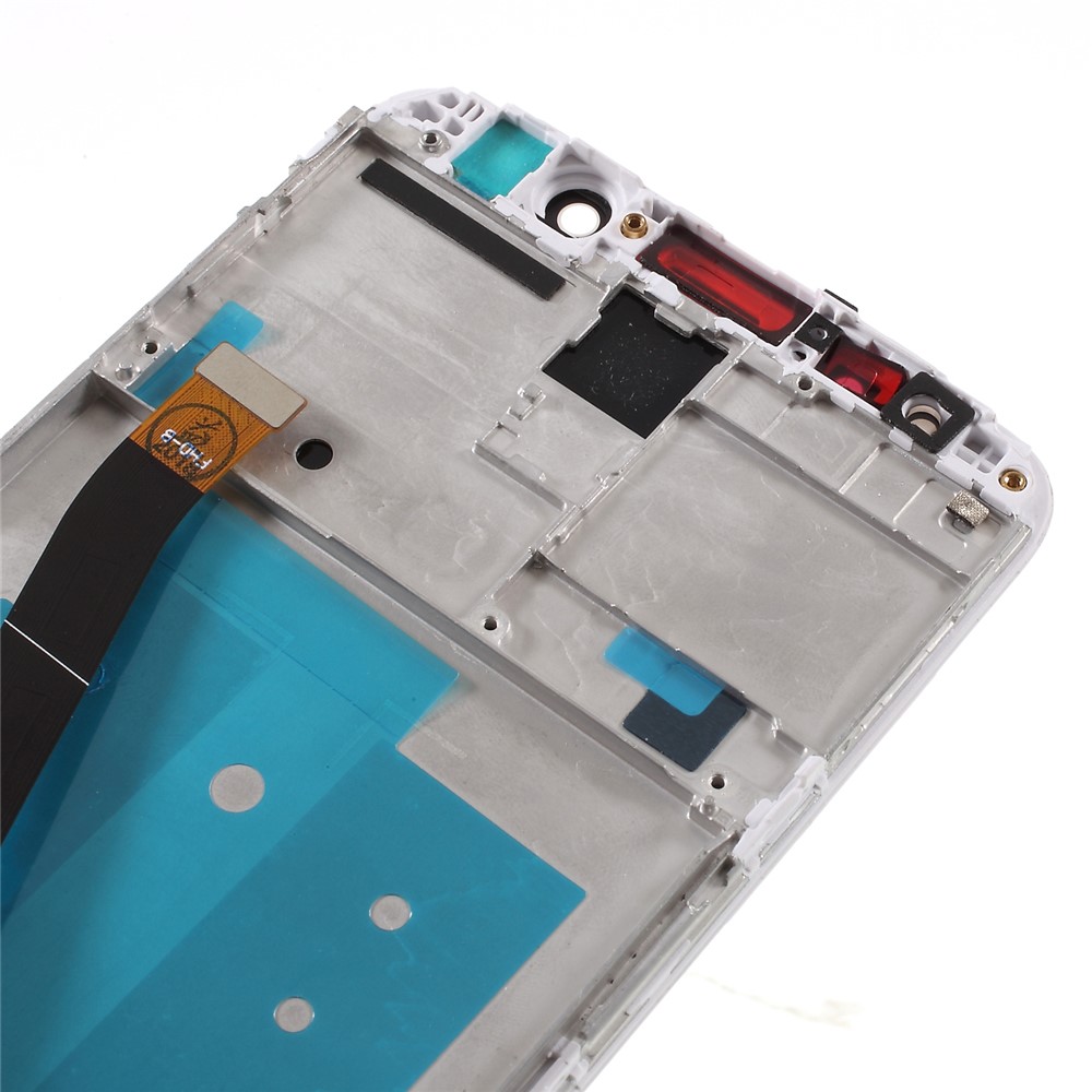 LCD Screen and Digitizer Assembly + Frame Repair Part for Huawei Mate 10 Lite - White-4