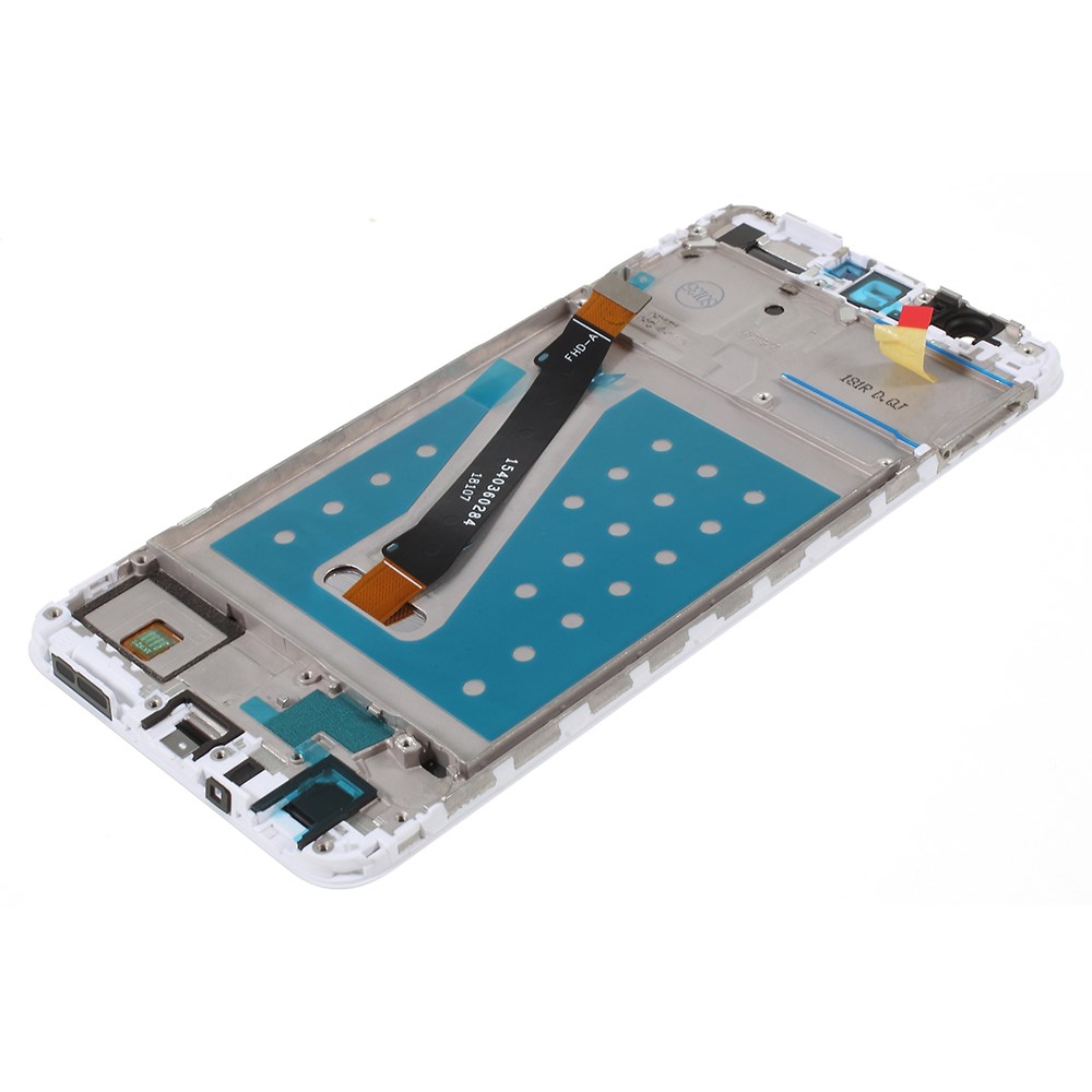 LCD Screen and Digitizer Assembly + Frame Replacement Part for Huawei P Smart / Enjoy 7S - White-4