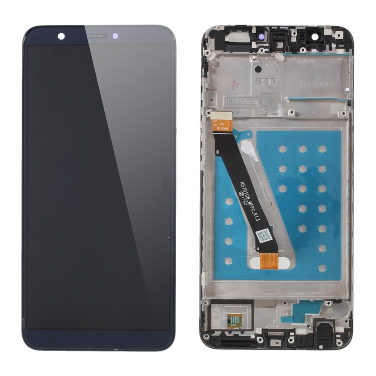 Ecran LCD Et Ensemble Numériseur + Cadre Pour Huawei P Smart / Profiter De 7S - Bleu-1