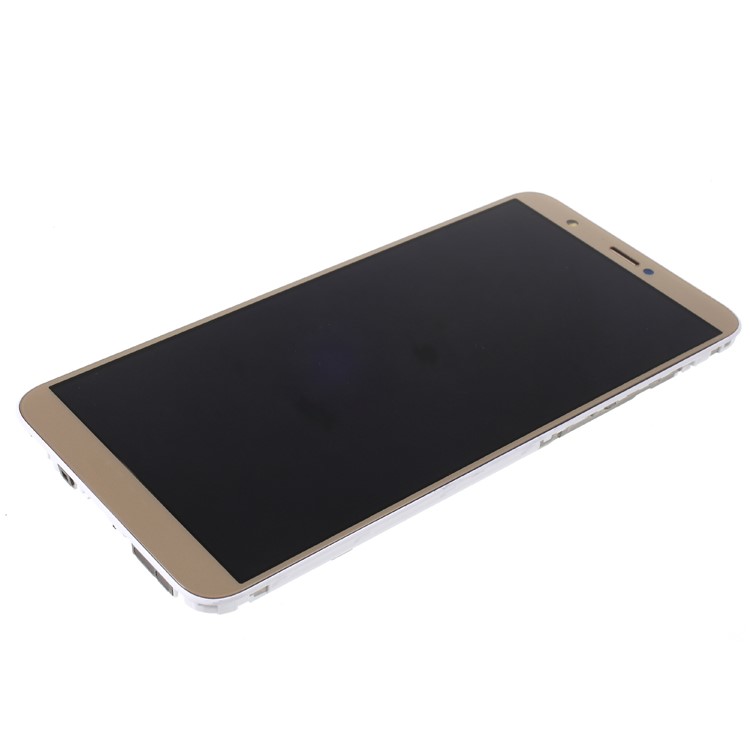 LCD Screen and Digitizer Assembly + Frame Repair Part for Huawei P Smart / Enjoy 7S - Gold-3