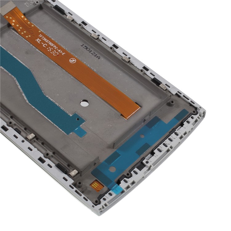 OEM LCD Screen and Digitizer Assembly + Frame Part for Alcatel One Touch Orange Nura M812 - Black / Silver-8