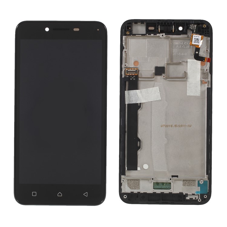 OEM LCD Screen and Digitizer Assembly + Frame Replacement for Lenovo Lemon 3s - Black-1