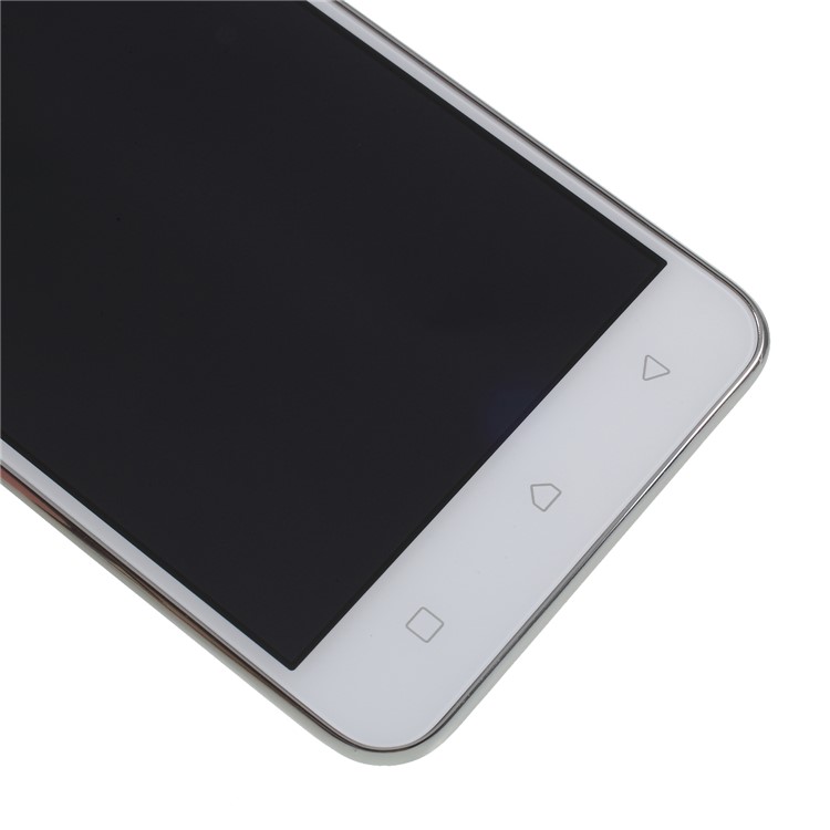 OEM LCD Screen and Digitizer Assembly + Frame Part for Lenovo Lemon 3s - White-3