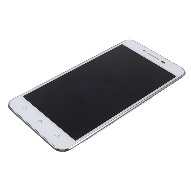 OEM LCD Screen and Digitizer Assembly + Frame Part for Lenovo Lemon 3s - White-4