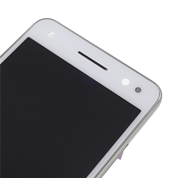 OEM LCD Screen and Digitizer Assembly + Frame Replacement for Lenovo Vibe S1 Lite - White / Silver-4