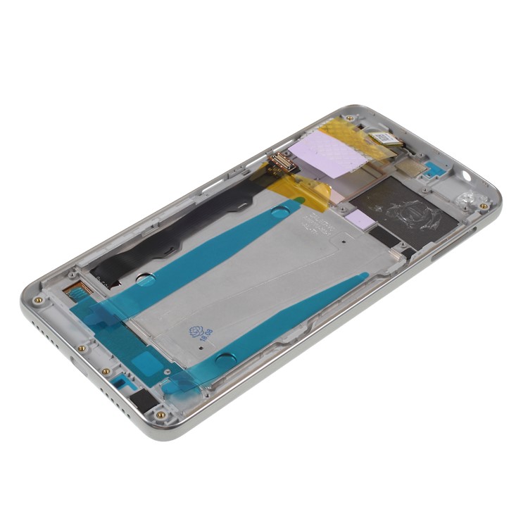 OEM LCD Screen and Digitizer Assembly + Frame Replacement for Lenovo Vibe S1 Lite - White / Silver-7