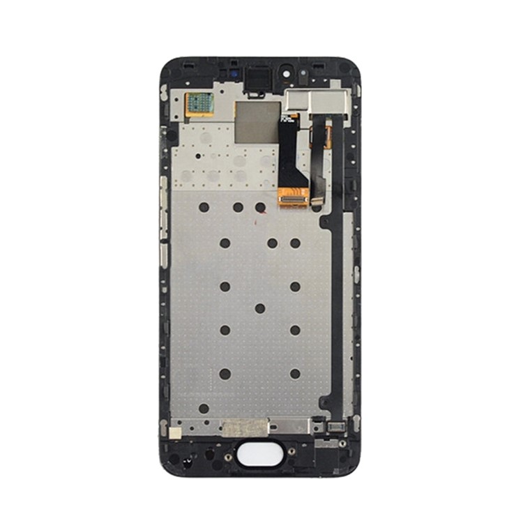 LCD Screen and Digitizer Assembly + Frame Repair Part for Meizu Pro 6 - Black-3
