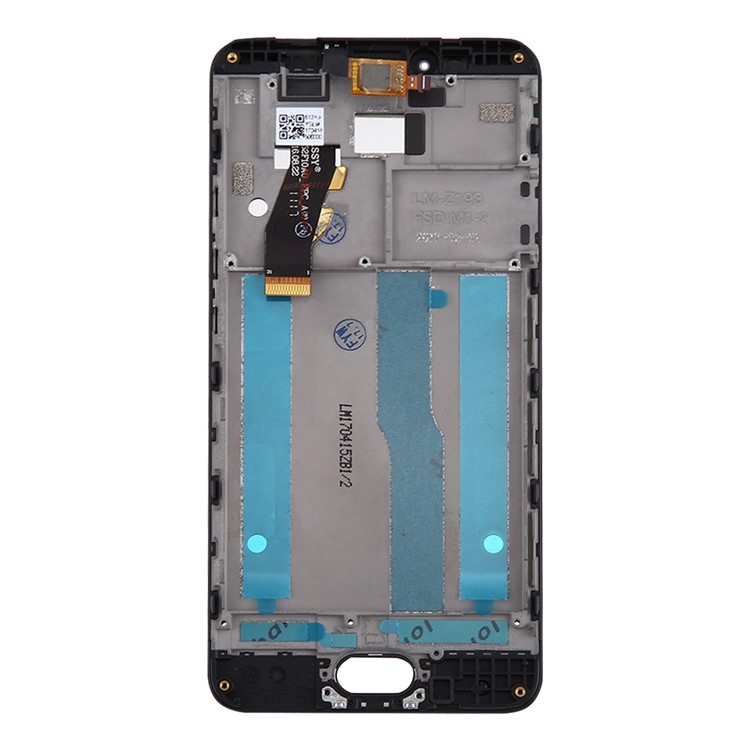 LCD Screen and Digitizer Assembly + Frame Replacement for Meizu M5s - Black-3
