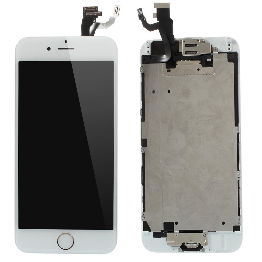 For iPhone 6 4.7 LCD Screen and Digitizer Assembly Repair Part with Small Parts (Made by China Manufacturer, ESR+Full View, 380-450cd/m2 Brightness) - White-1