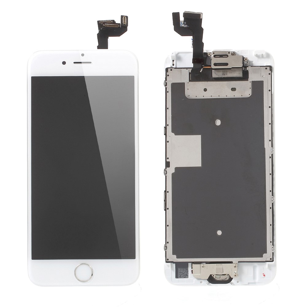 For iPhone 6s Plus LCD Screen and Digitizer Assembly + Frame + Small Parts Replacement (Made by China Manufacturer, Innolux Corporation Glass) - White-1