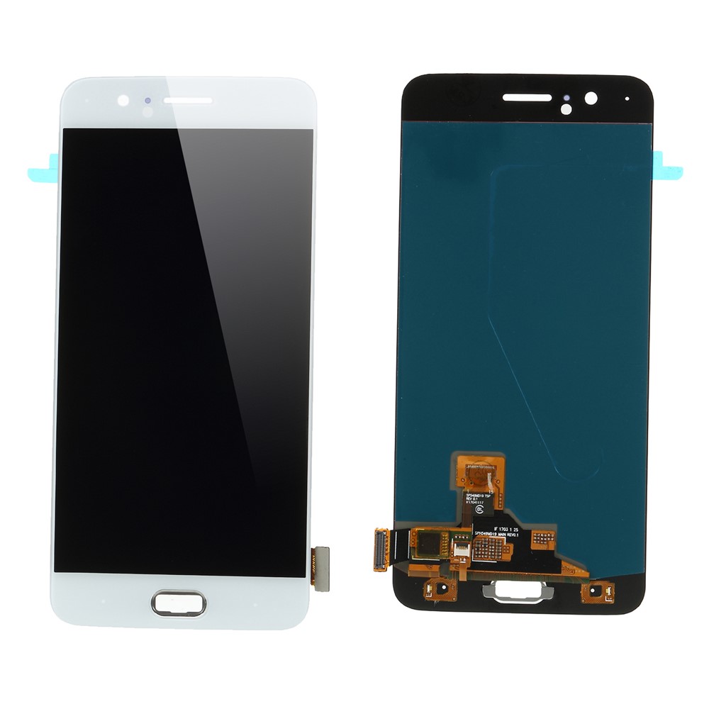 LCD Screen and Digitizer Assembly Part for OnePlus 5 (OLED Version) - White-1