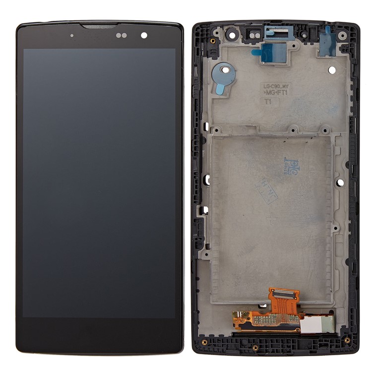 LCD Screen and Digitizer Assembly + Frame Replace Part for LG G4c H525N - Black-1