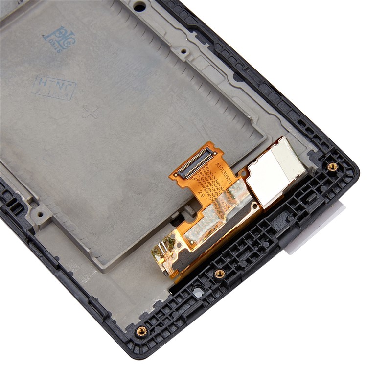 LCD Screen and Digitizer Assembly + Frame Replace Part for LG G4c H525N - Black-4