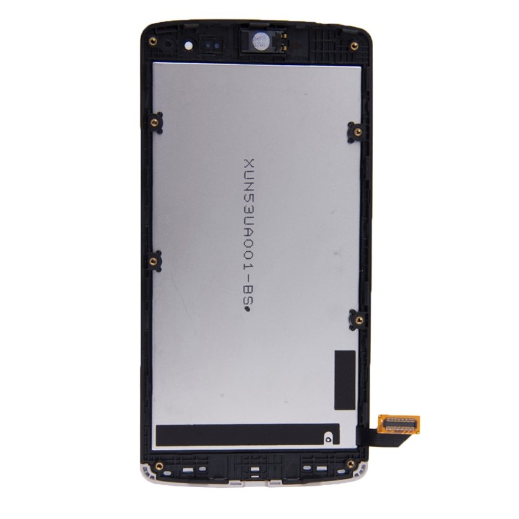 For LG Leon LCD Screen and Digitizer Assembly + Frame Replacement Part - Gold-3