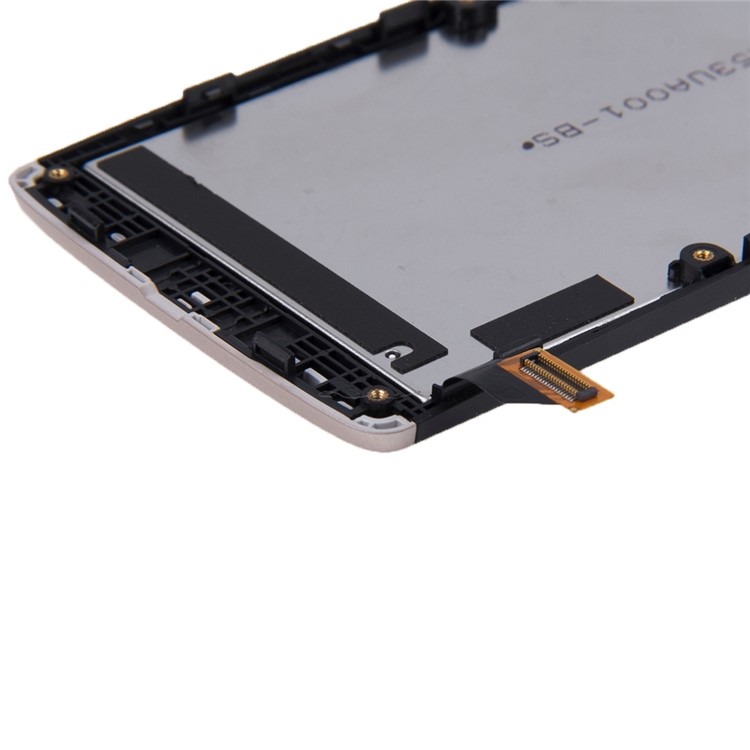 For LG Leon LCD Screen and Digitizer Assembly + Frame Replacement Part - Gold-4