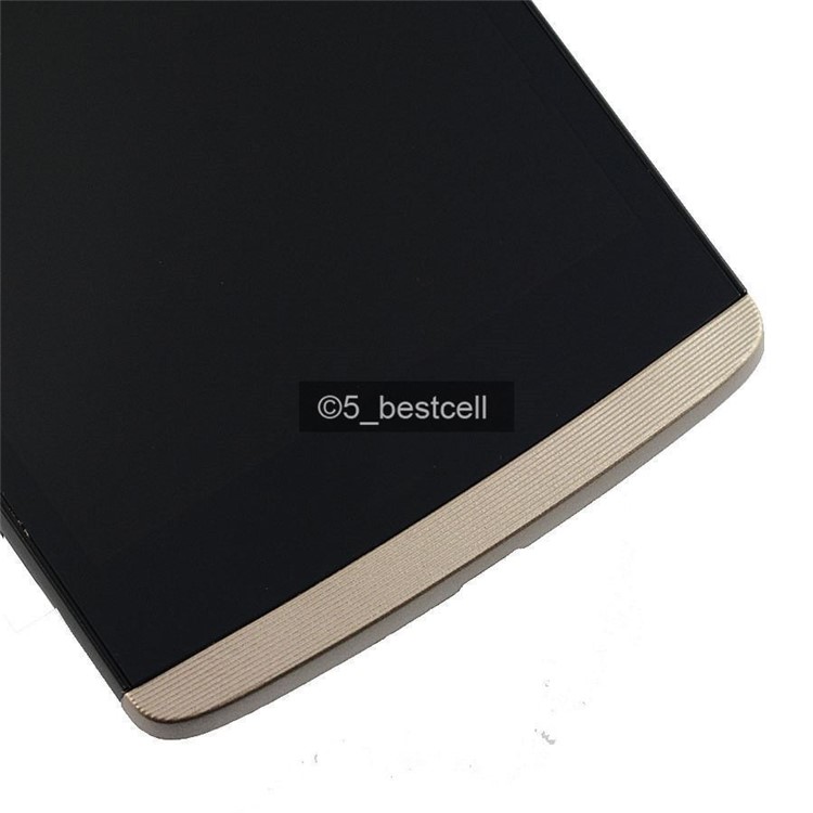 For LG Leon LCD Screen and Digitizer Assembly + Frame Replacement Part - Gold-6