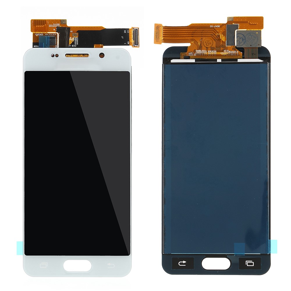 LCD Screen and Digitizer Assembly with Screen Brightness IC for Samsung Galaxy A3 A310F (TFT Version 2016) - White-1