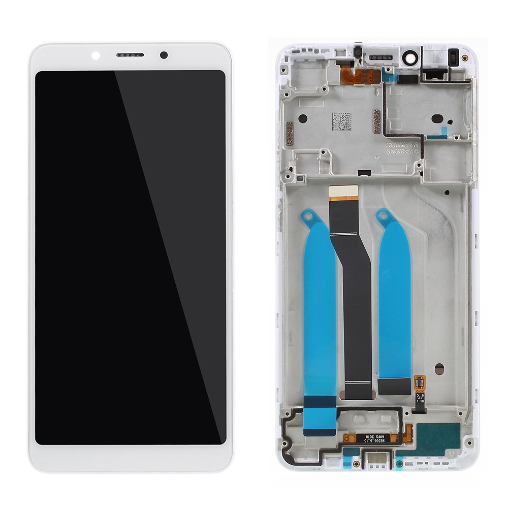 LCD Screen and Digitizer Assembly + Frame Spare Part for Xiaomi Redmi 6A / Redmi 6 - White-1