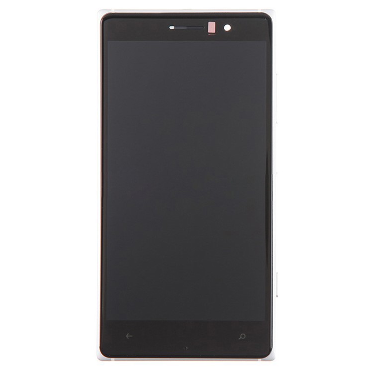 LCD Screen and Digitizer Assembly with Front Housing for Nokia Lumia 830 - White-1