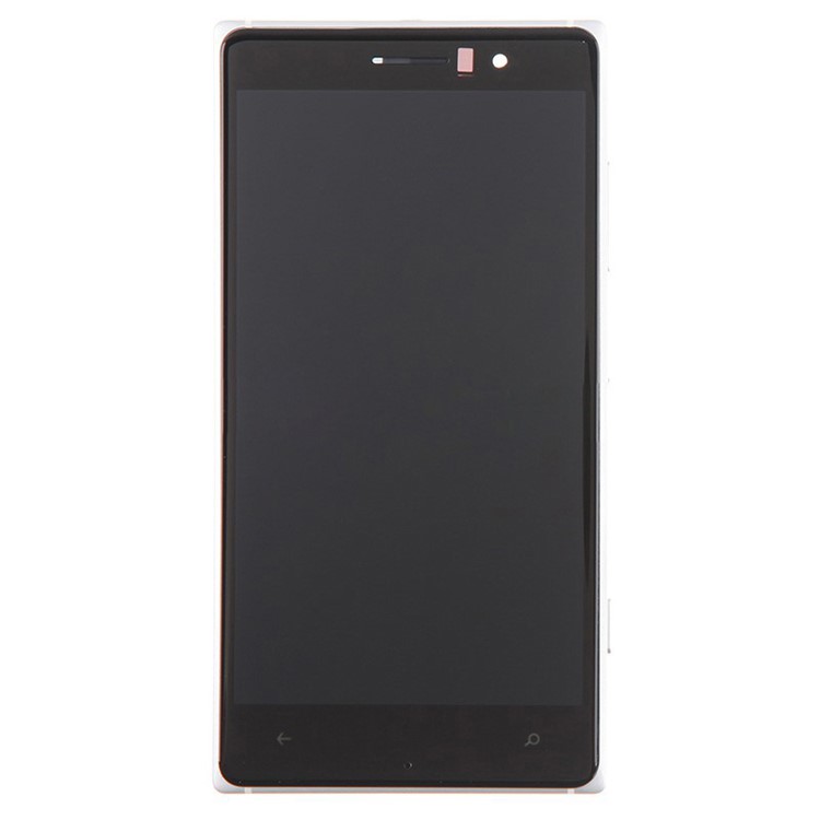 Montagem de Tela e Digitalizador LCD Com Alojamento Frontal Para Nokia Lumia 830 - Branco