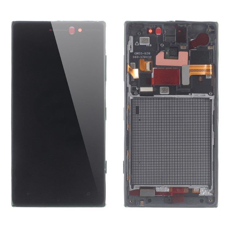 LCD Screen and Digitizer Assembly with Front Housing for Nokia Lumia 830 - Black-1