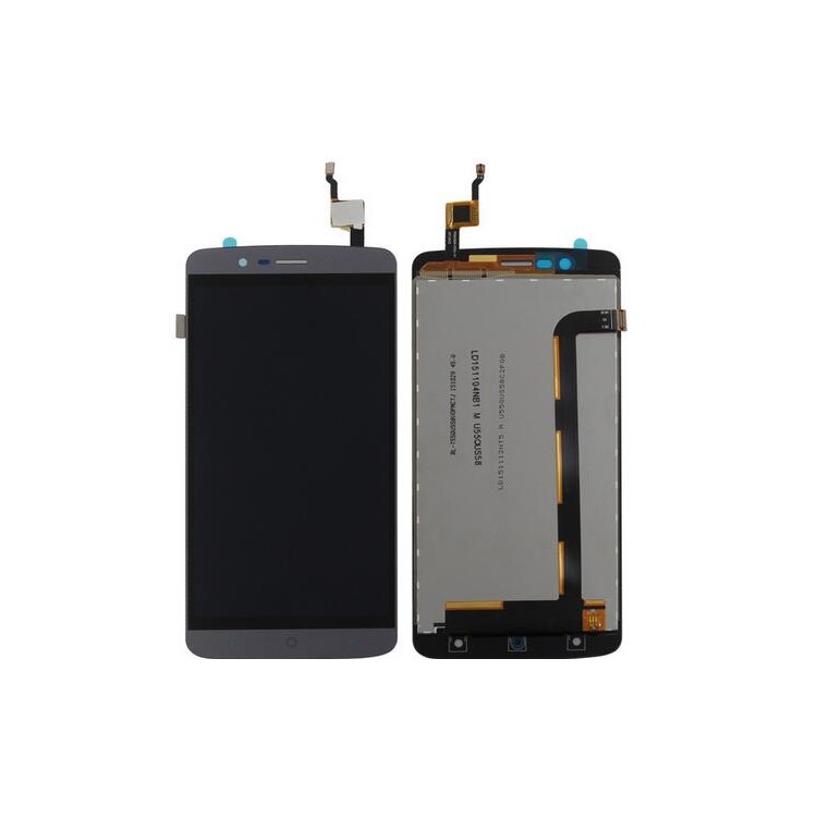 LCD Screen and Digitizer Assembly + Frame Replacement Part for Elephone P8000 - Grey-1