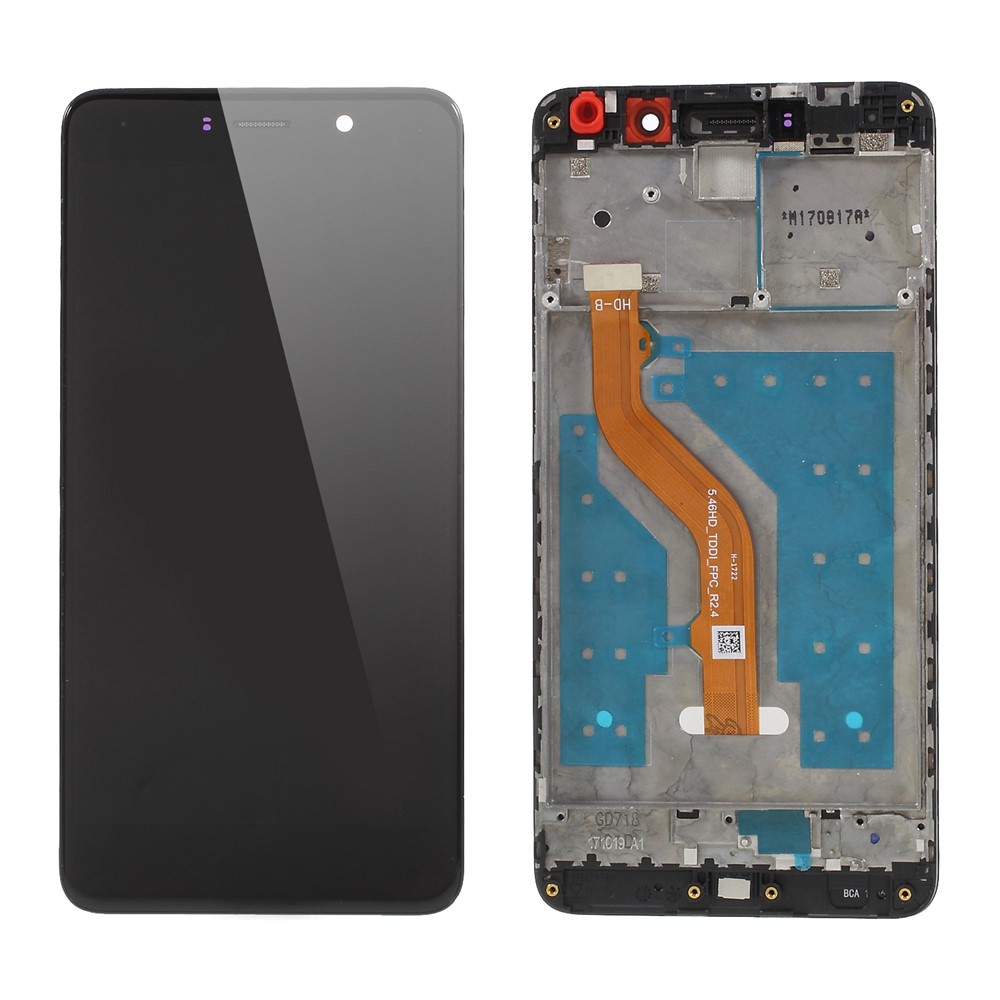 LCD Screen and Digitizer Assembly + Frame Part for Huawei mate 9 lite - Black-1
