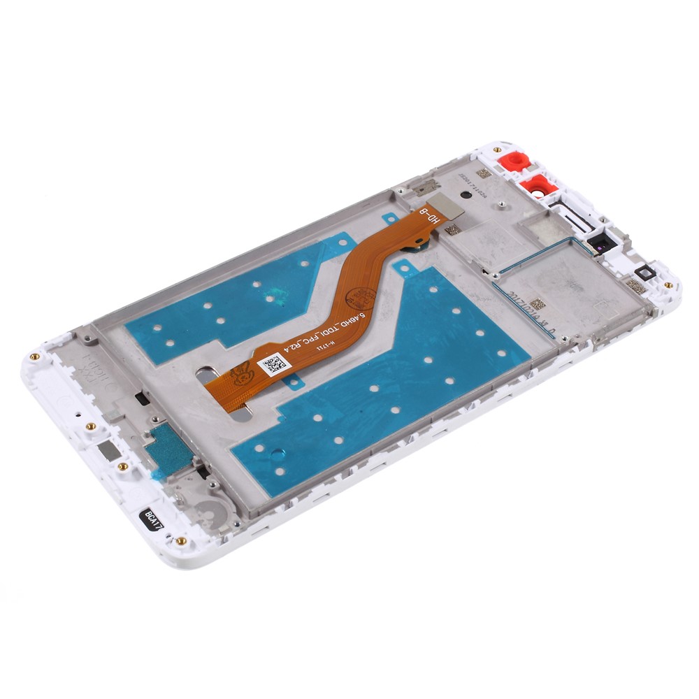 LCD Screen and Digitizer Assembly + Frame Repalcement for Huawei mate 9 lite - White-5