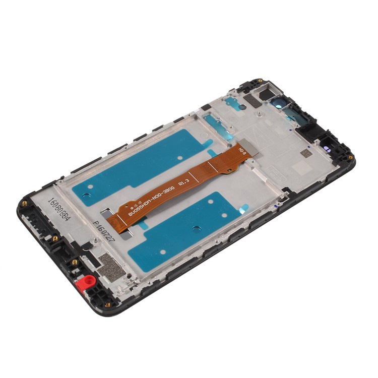 Schermo LCD E Gruppo Digitalizzatore + Parte Telaio Per Huawei Y6II - Nero-6